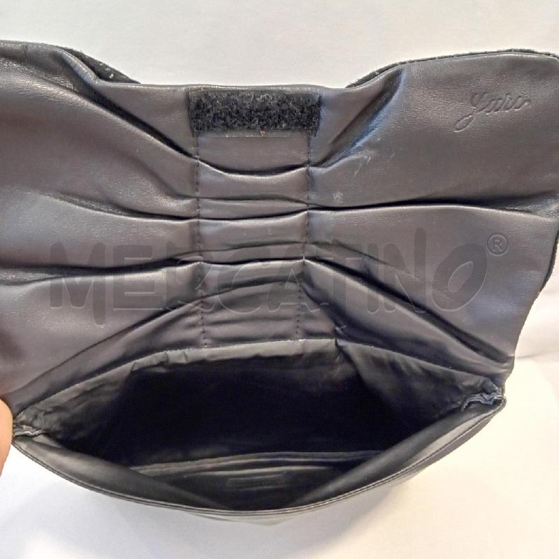 POCHETTE YURI A FIOCCO CAMOSCIO+PELLE | Mercatino dell'Usato Cesenatico 3