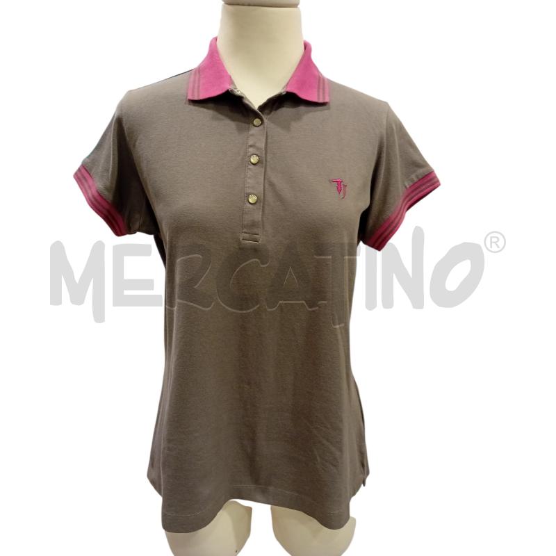 POLO DONNA TRUSSARDI FANGO ROSA  | Mercatino dell'Usato Cesenatico 1