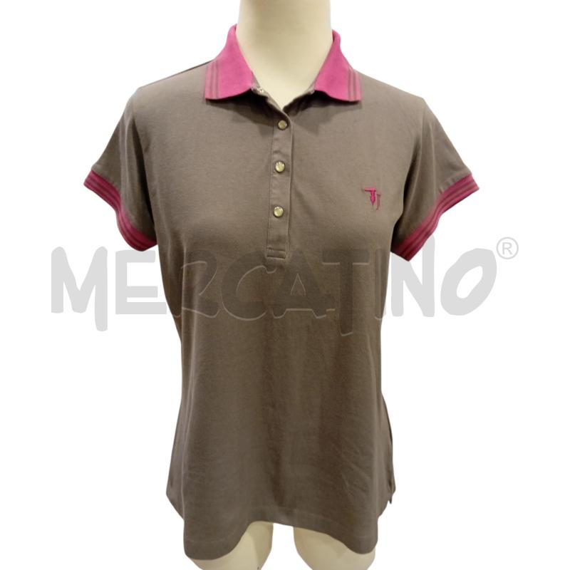 POLO DONNA TRUSSARDI FANGO ROSA  | Mercatino dell'Usato Cesenatico 3