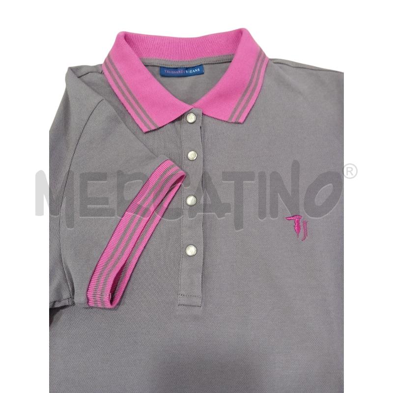 POLO DONNA TRUSSARDI FANGO ROSA  | Mercatino dell'Usato Cesenatico 5
