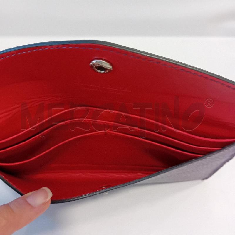 PORTA FOGLIO PELLE  VIOLA INTERNO ARANCIONE | Mercatino dell'Usato Cesenatico 4