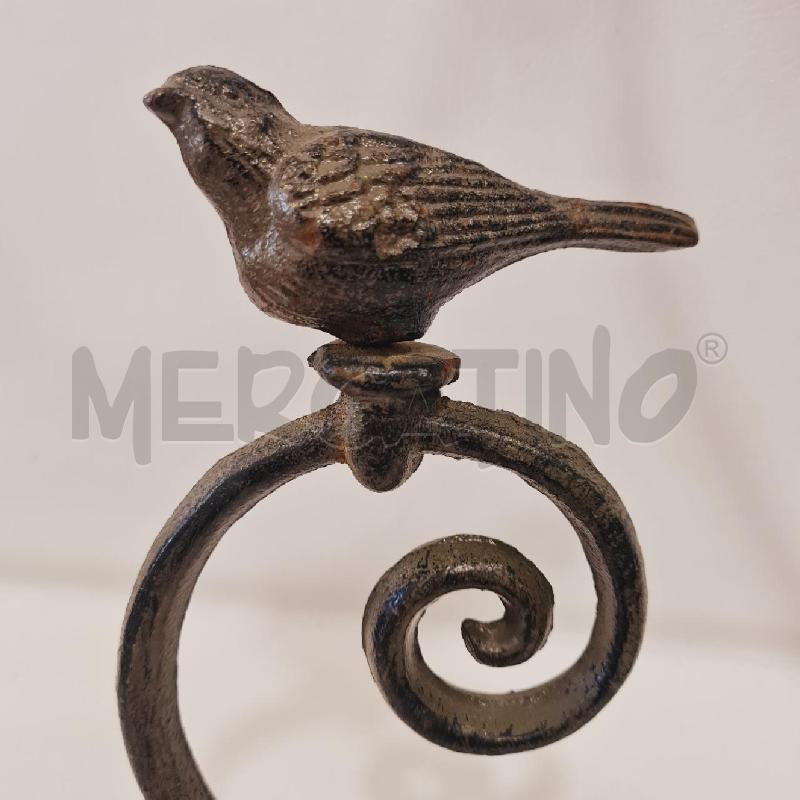 PORTA VASO FERRO UCCELLINO | Mercatino dell'Usato Cesenatico 3