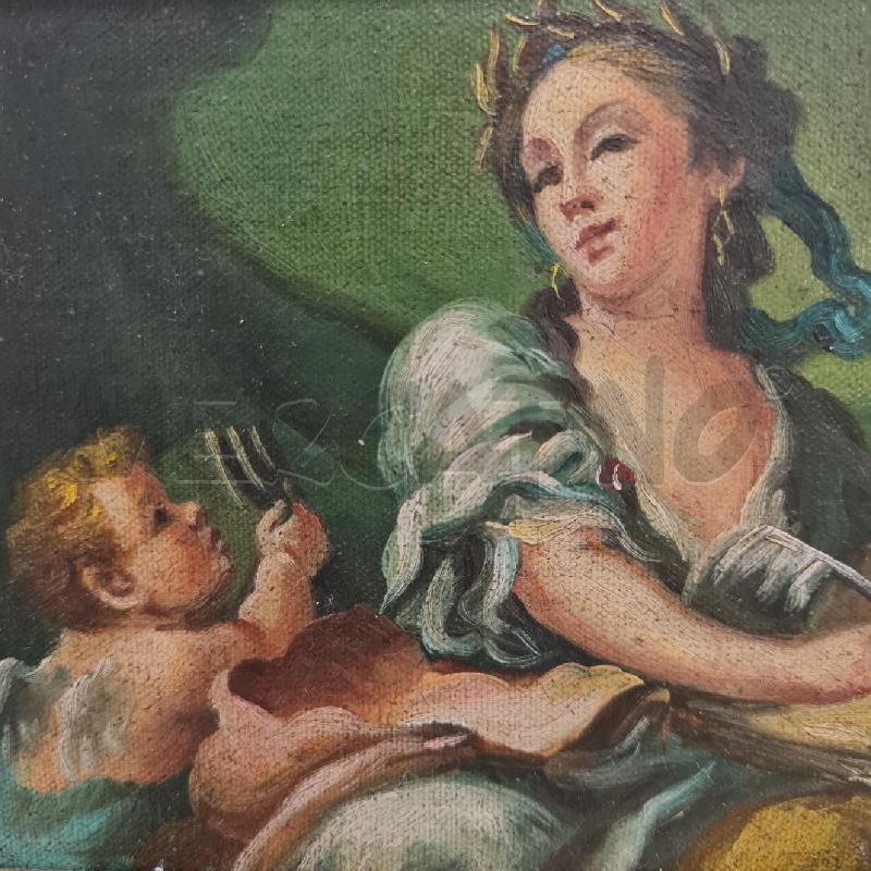 QUADRETTO DIPINTO DONNA CON BAMBINO | Mercatino dell'Usato Cesenatico 2