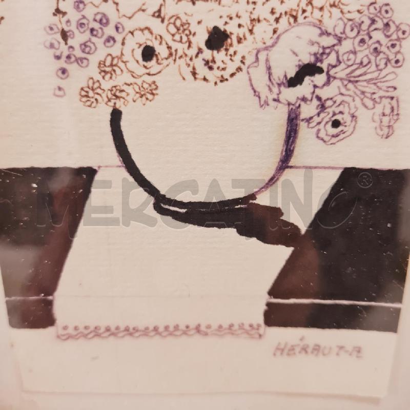 QUADRETTO HERAUT-A DISEGNO VASO FIORI | Mercatino dell'Usato Cesenatico 3