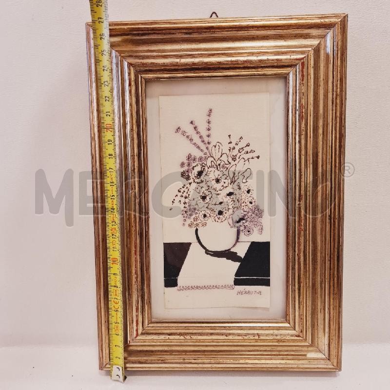 QUADRETTO HERAUT-A DISEGNO VASO FIORI | Mercatino dell'Usato Cesenatico 5