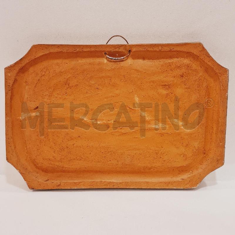 QUADRETTO TERRACOTTA  FRUTTA RILIEVO  | Mercatino dell'Usato Cesenatico 2