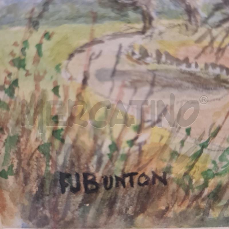 QUADRO ACQUARELLO FJBUNTON CASALE INGLESE  | Mercatino dell'Usato Cesenatico 2