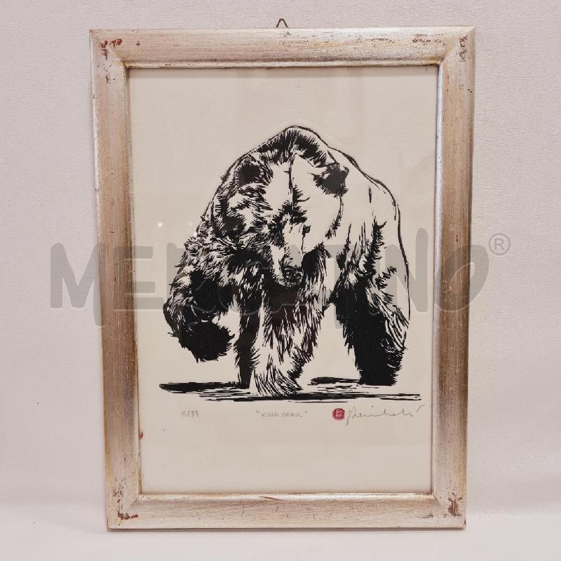 QUADRO INCHIOSTRO   ENRICO RAMBALDI ORSO  | Mercatino dell'Usato Cesenatico 1