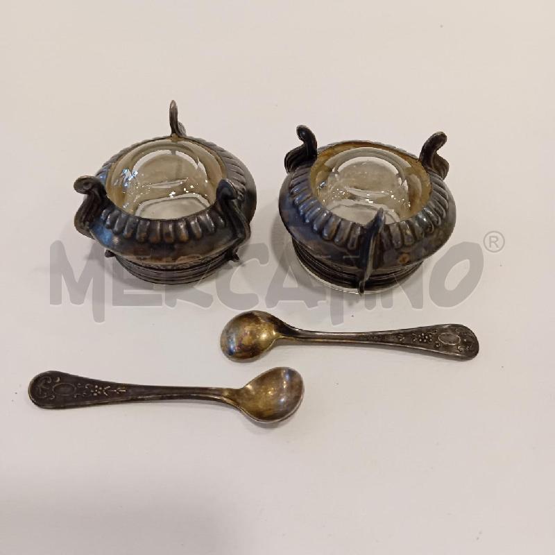 SALE E PEPE BASE METALLO+VETRO+CUCCHIAINI | Mercatino dell'Usato Cesenatico 2