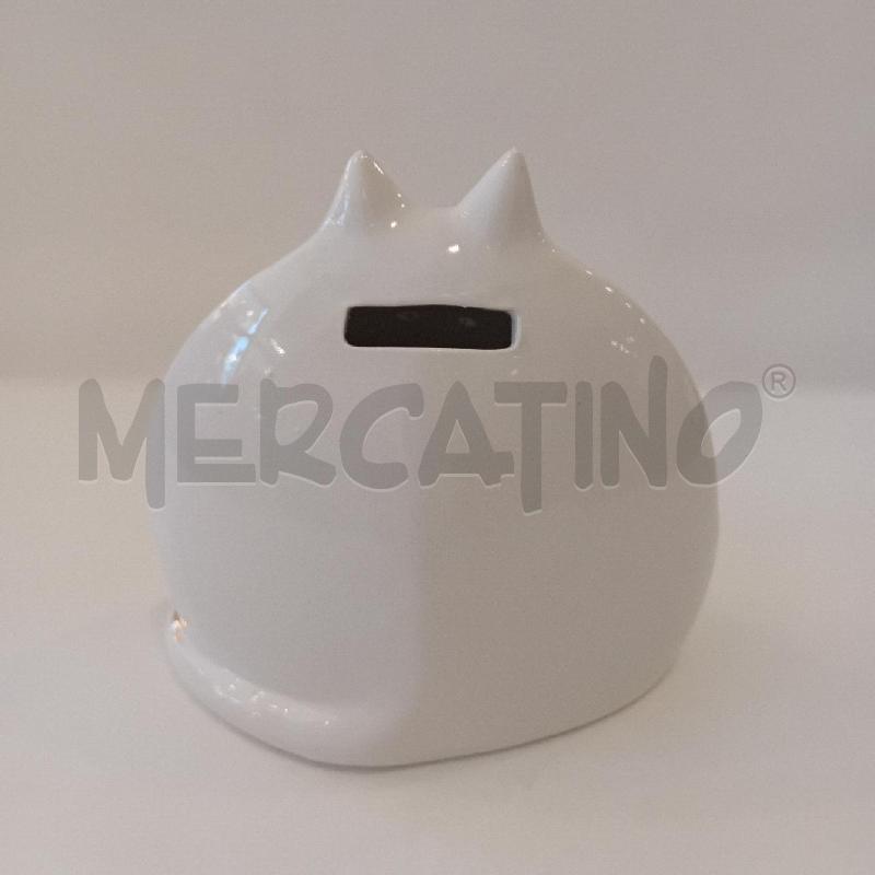 SALVADANAIO GATTO CERAMICA DORATO | Mercatino dell'Usato Cesenatico 2