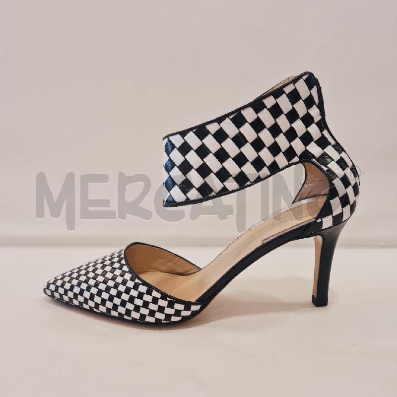 SCARPE DONNA  DISSONA QUADRI BIANCO NERO  | Mercatino dell'Usato Cesenatico 1
