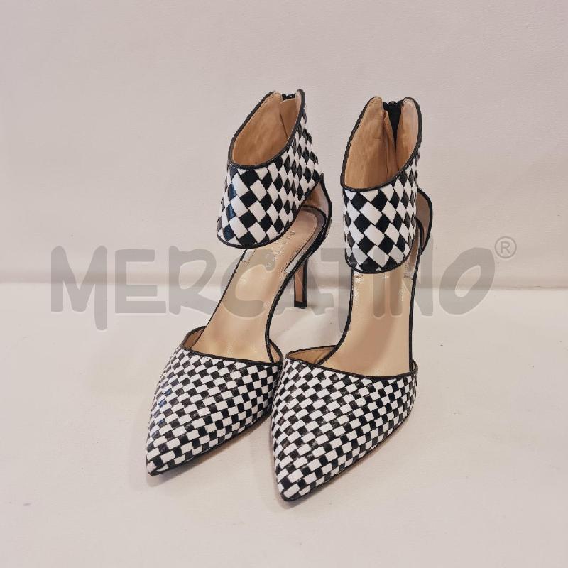 SCARPE DONNA  DISSONA QUADRI BIANCO NERO  | Mercatino dell'Usato Cesenatico 2