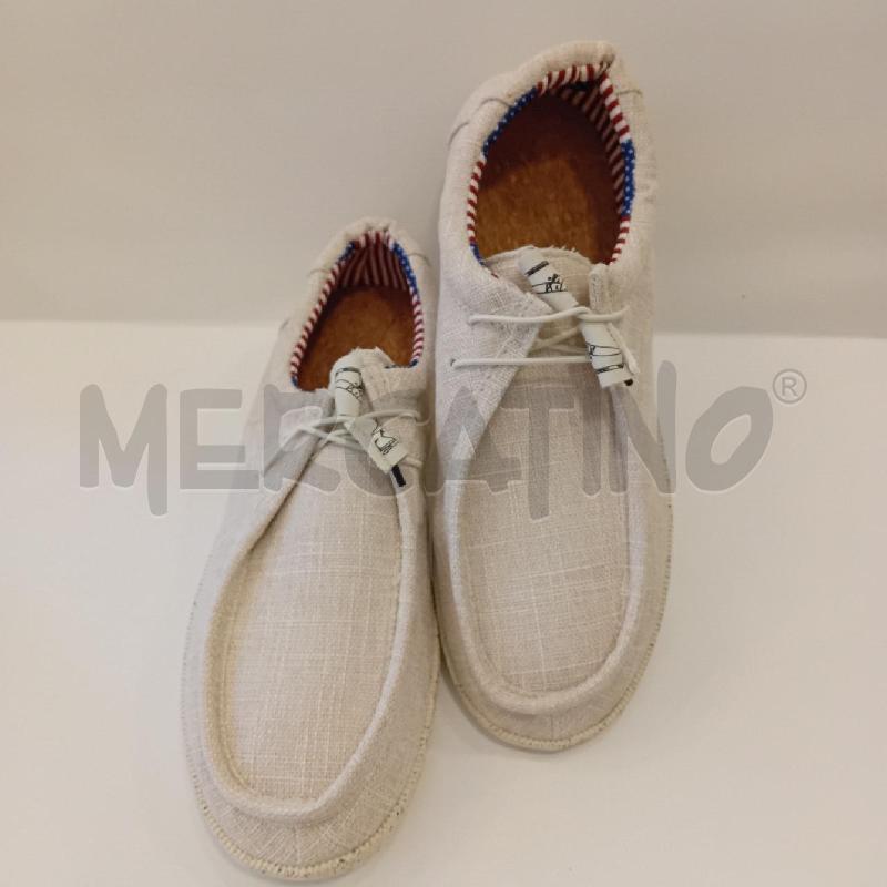 SCARPE UOMO TELA NEUTRO | Mercatino dell'Usato Cesenatico 1