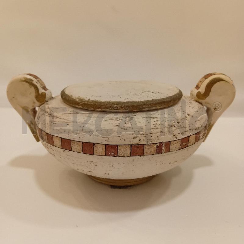 SCATOLA CON COPERCHIO MANICI GRECA QUADRI | Mercatino dell'Usato Cesenatico 1