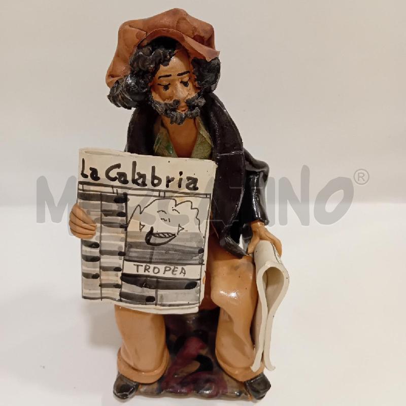 SCULTURA PERSONAGGIO SEDUTO CON GIORNALE SIBARI | Mercatino dell'Usato Cesenatico 5