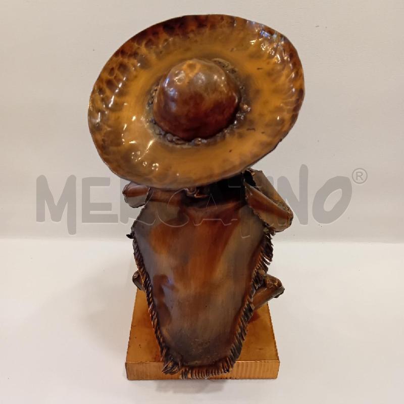 SCULTURA RAME UOMO CON PIPA  | Mercatino dell'Usato Cesenatico 3