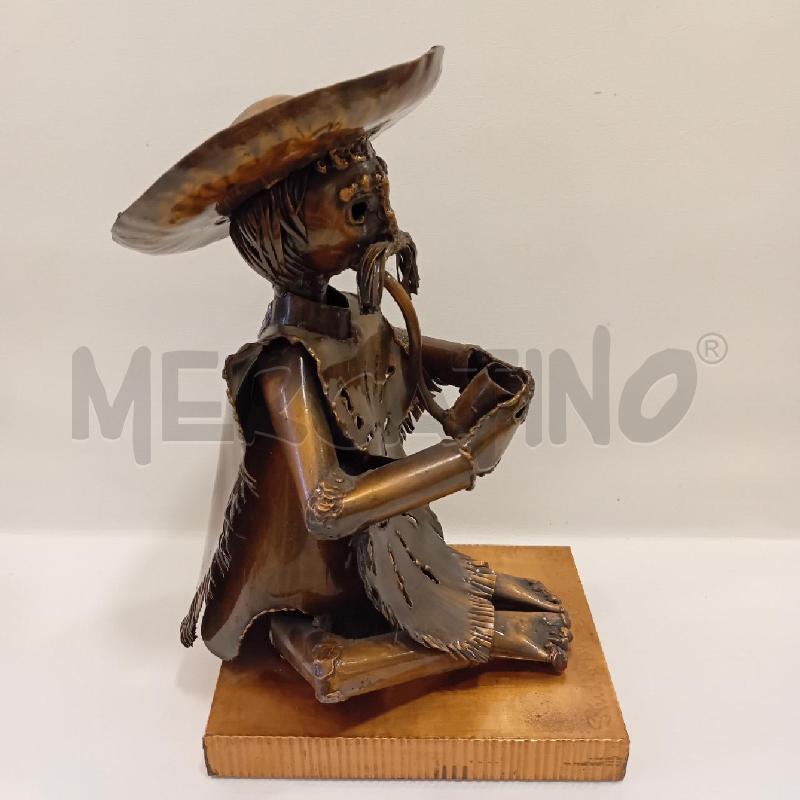 SCULTURA RAME UOMO CON PIPA  | Mercatino dell'Usato Cesenatico 4
