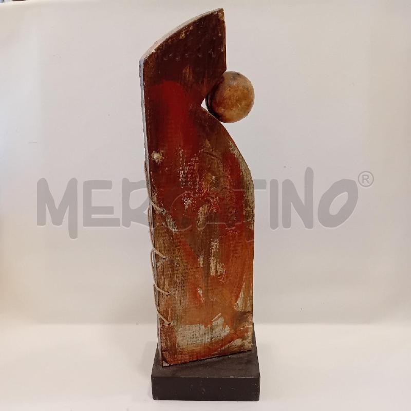 SCULTURA SU LEGNO VOLTO ANONIMO | Mercatino dell'Usato Cesenatico 3