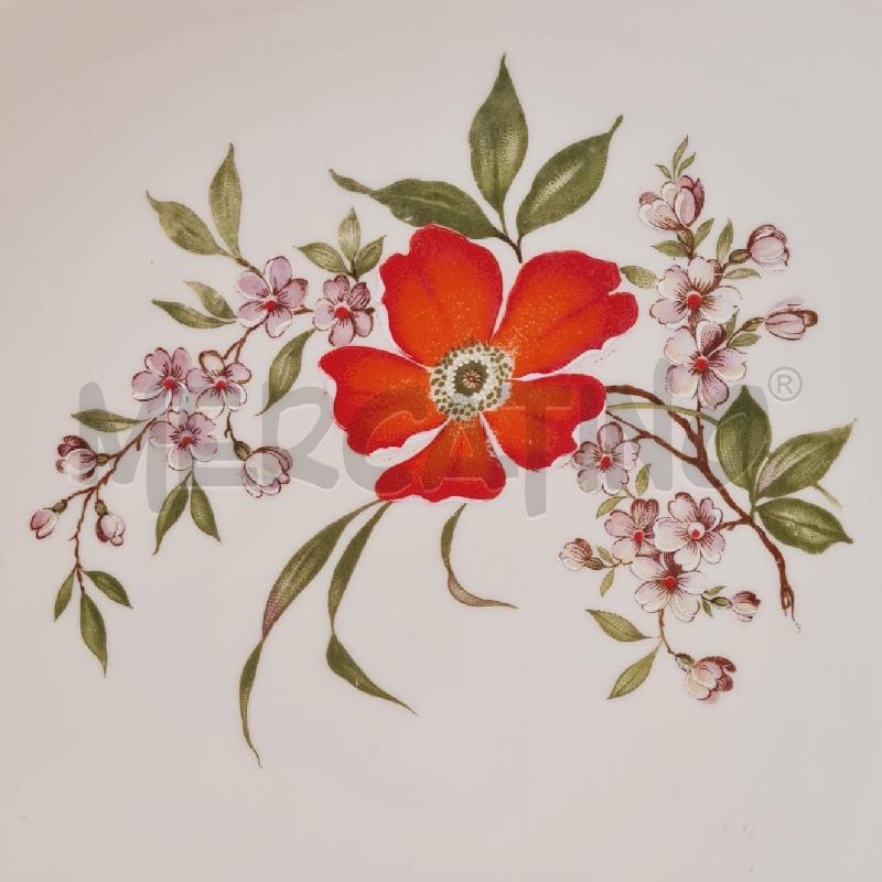 SERVIZIO PIATTI MONOPOLI FIORE ROSSO  | Mercatino dell'Usato Cesenatico 4