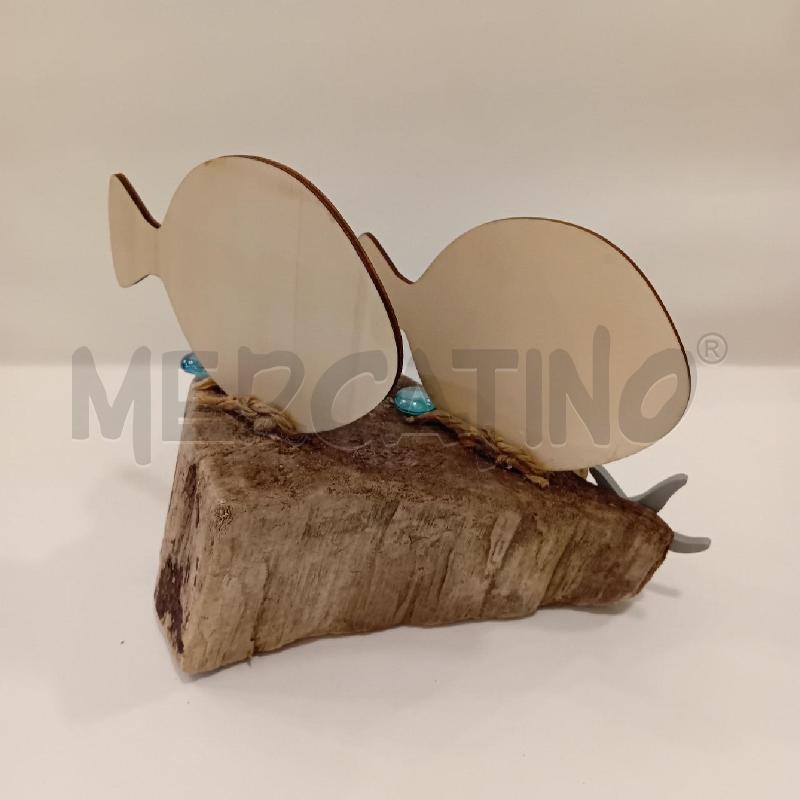 SOPRAMMOBILE LEGNO DEL MARE 2 PESCI | Mercatino dell'Usato Cesenatico 2