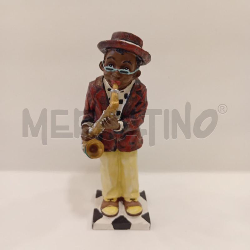 STATUINA SUONATORE SAX RESINA | Mercatino dell'Usato Cesenatico 5