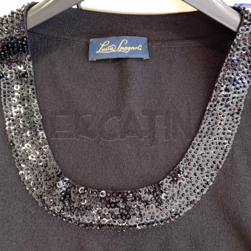 TOP LUISA SPAGNOLI COLLO DECORATO PERLINE | Mercatino dell'Usato Cesenatico 3