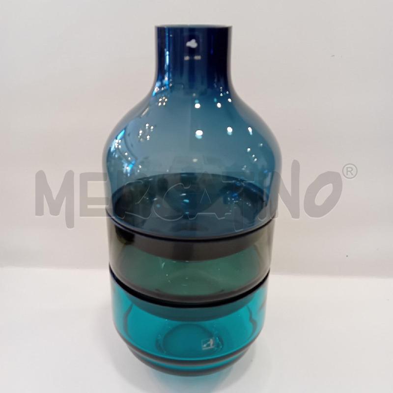 VASO CON 2 CIOTOLE VETRO FUSIONE  | Mercatino dell'Usato Cesenatico 1