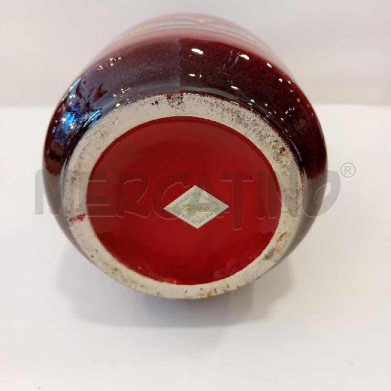 VASO ROSSO GRECHE BLU GIALLE | Mercatino dell'Usato Cesenatico 3