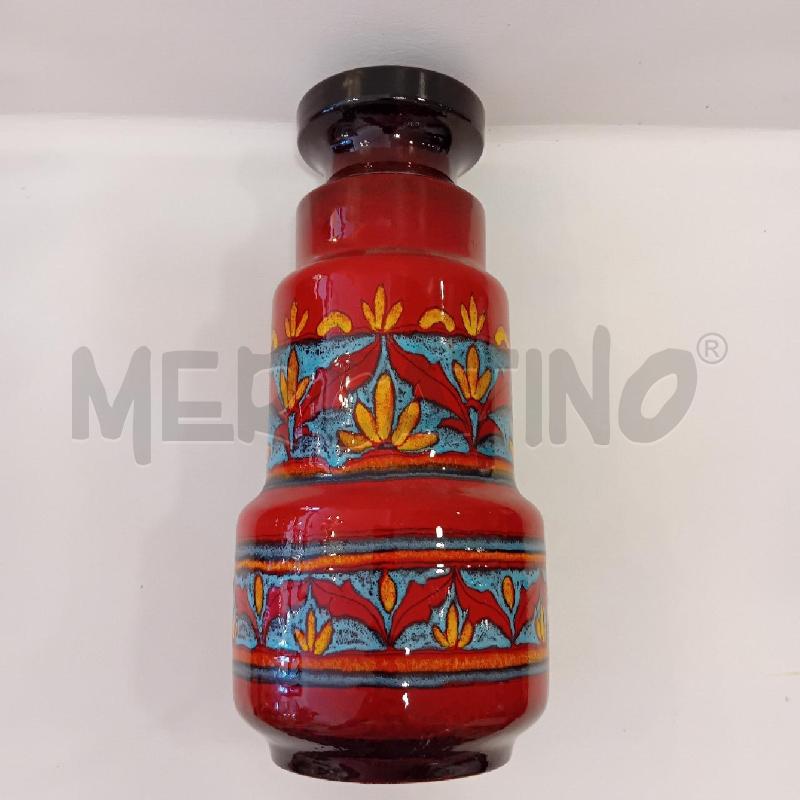 VASO ROSSO GRECHE BLU GIALLE | Mercatino dell'Usato Cesenatico 4