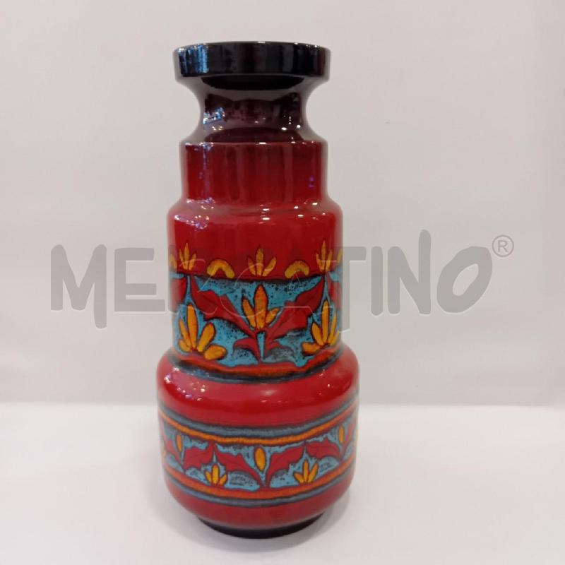 VASO ROSSO GRECHE BLU GIALLE | Mercatino dell'Usato Cesenatico 5