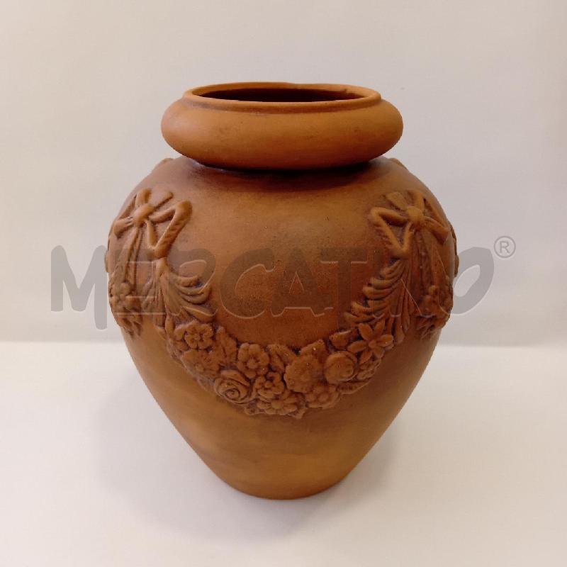 VASO TERRACOTTA  RILIEVI | Mercatino dell'Usato Cesenatico 3