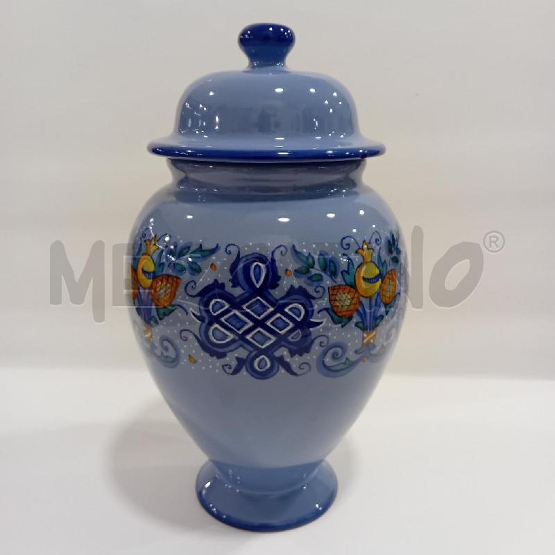 VASO  FAENZA FATTO AMANO BLU + COPERCHIO | Mercatino dell'Usato Cesenatico 1