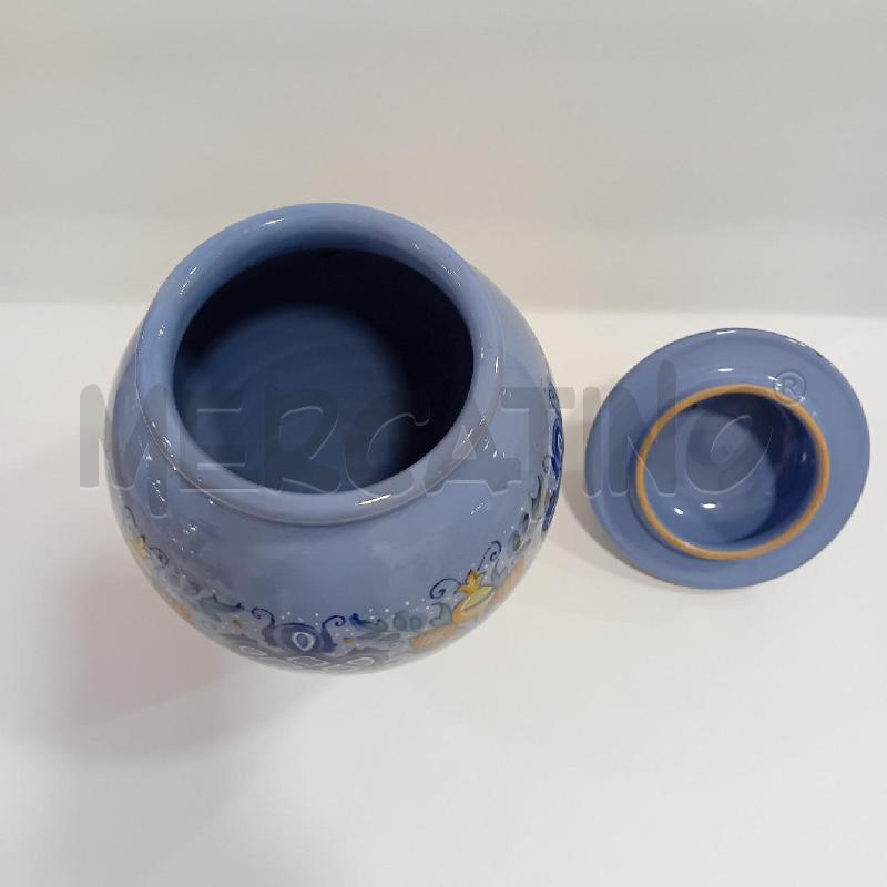 VASO  FAENZA FATTO AMANO BLU + COPERCHIO | Mercatino dell'Usato Cesenatico 2