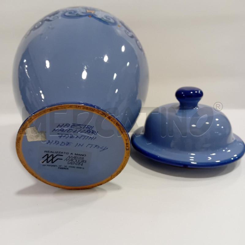 VASO  FAENZA FATTO AMANO BLU + COPERCHIO | Mercatino dell'Usato Cesenatico 3