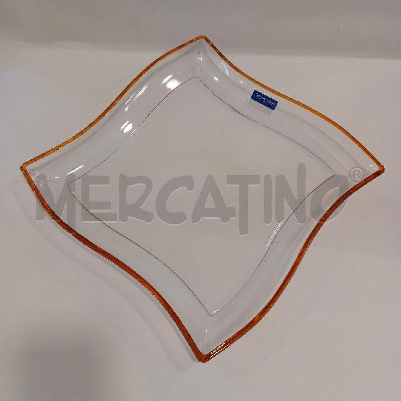 VASSOIO VILLEROY&BOCH TRASPARENTE ARANCIO | Mercatino dell'Usato Cesenatico 2