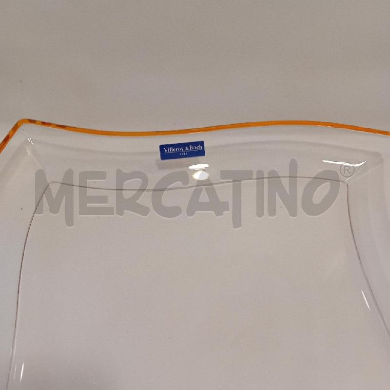 VASSOIO VILLEROY&BOCH TRASPARENTE ARANCIO | Mercatino dell'Usato Cesenatico 4