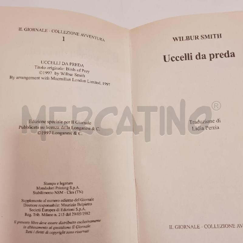 WILBUR SMITH UCCELLI DA PREDA | Mercatino dell'Usato Cesenatico 3
