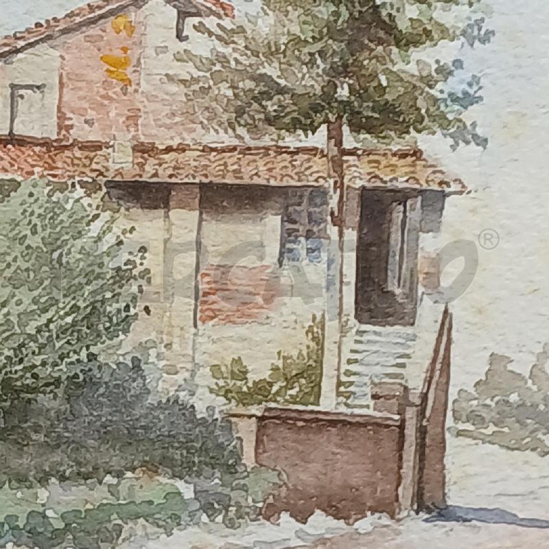 ACQUARELLO BAITA ALPINA | Mercatino dell'Usato Roma garbatella 4