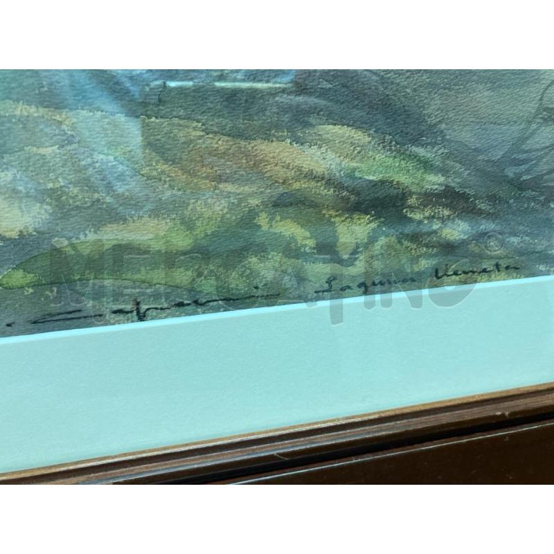ACQUARELLO LAGUNA VENETA CARLO CAPANNI | Mercatino dell'Usato Roma garbatella 3