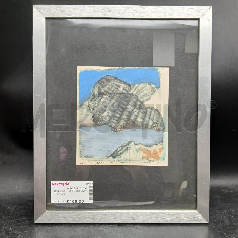ACQUERELLO MARIO COPPOLA 1975 | Mercatino dell'Usato Roma garbatella 1