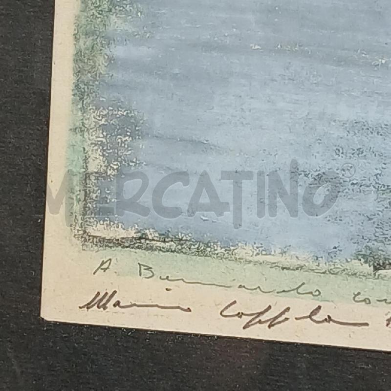 ACQUERELLO MARIO COPPOLA 1975 | Mercatino dell'Usato Roma garbatella 5