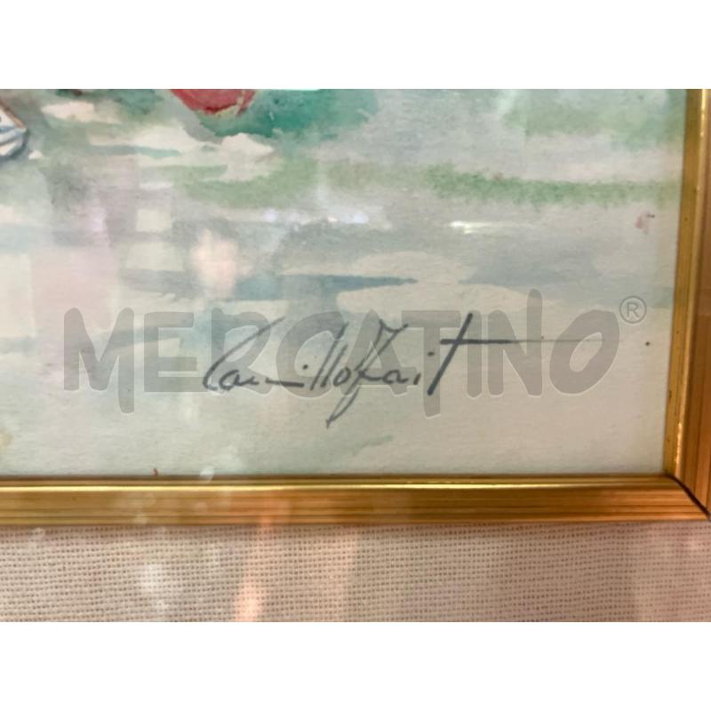 ACQUERELLO PAESINO CROATO C.FAIT +CERT | Mercatino dell'Usato Roma garbatella 2