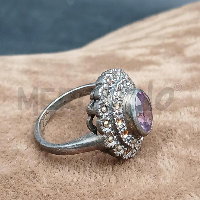 ANELLO ARG* PIETRA LILLA | Mercatino dell'Usato Roma garbatella 2