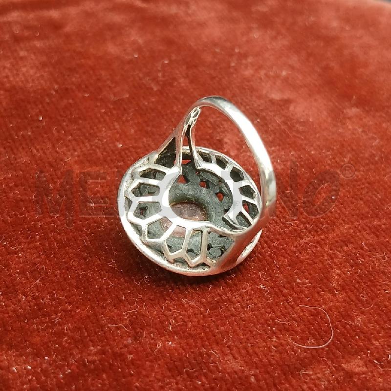 ANELLO ARG* PIETRA MARRONE | Mercatino dell'Usato Roma garbatella 3