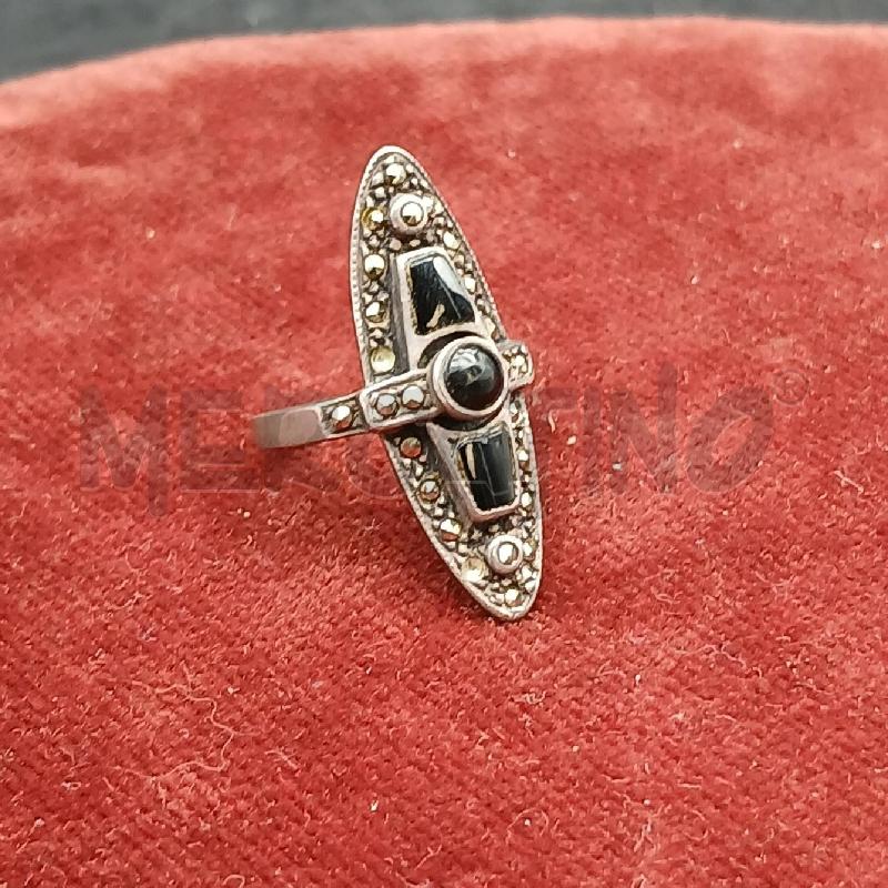ANELLO ARG BARRETTA NERO   | Mercatino dell'Usato Roma garbatella 1