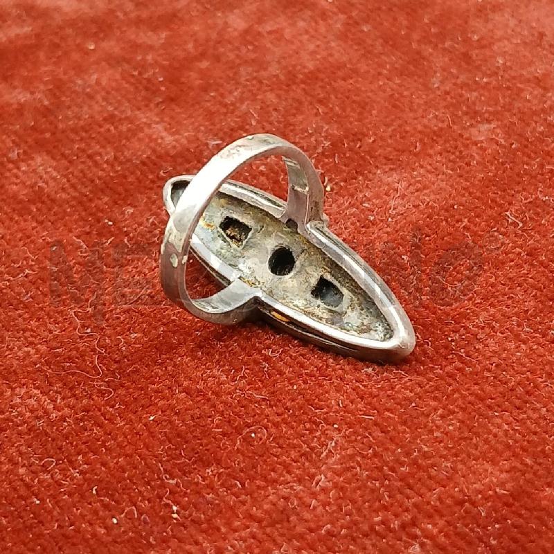 ANELLO ARG BARRETTA NERO   | Mercatino dell'Usato Roma garbatella 3