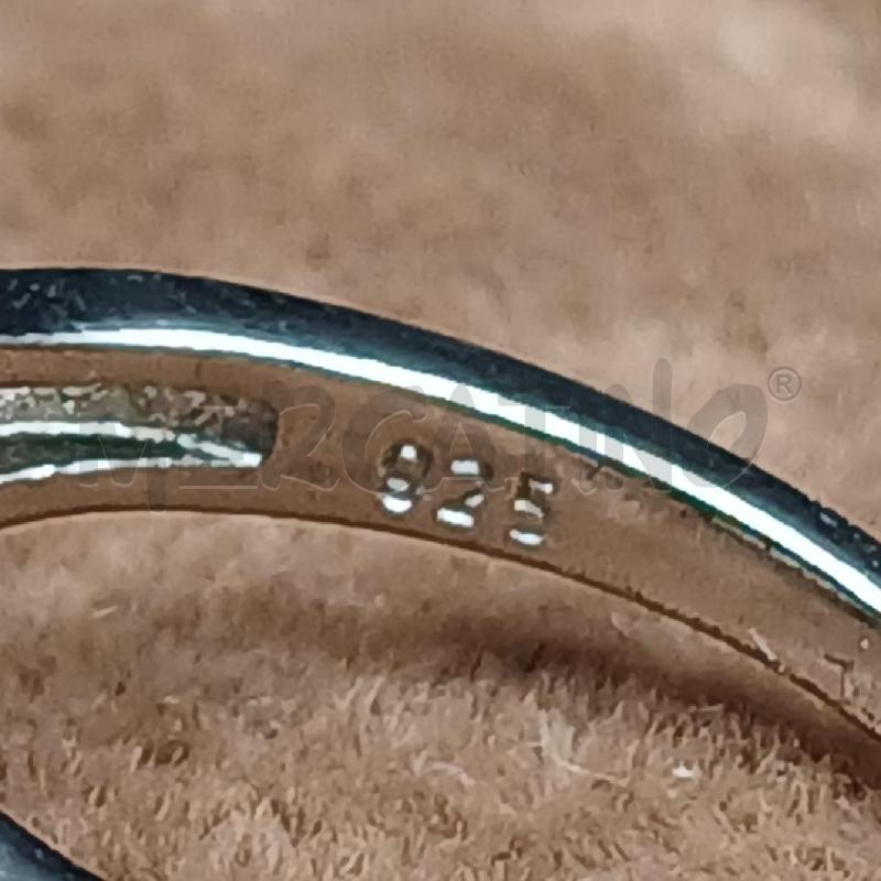 ANELLO ARG CENTRALE PIETRA NERO  | Mercatino dell'Usato Roma garbatella 4