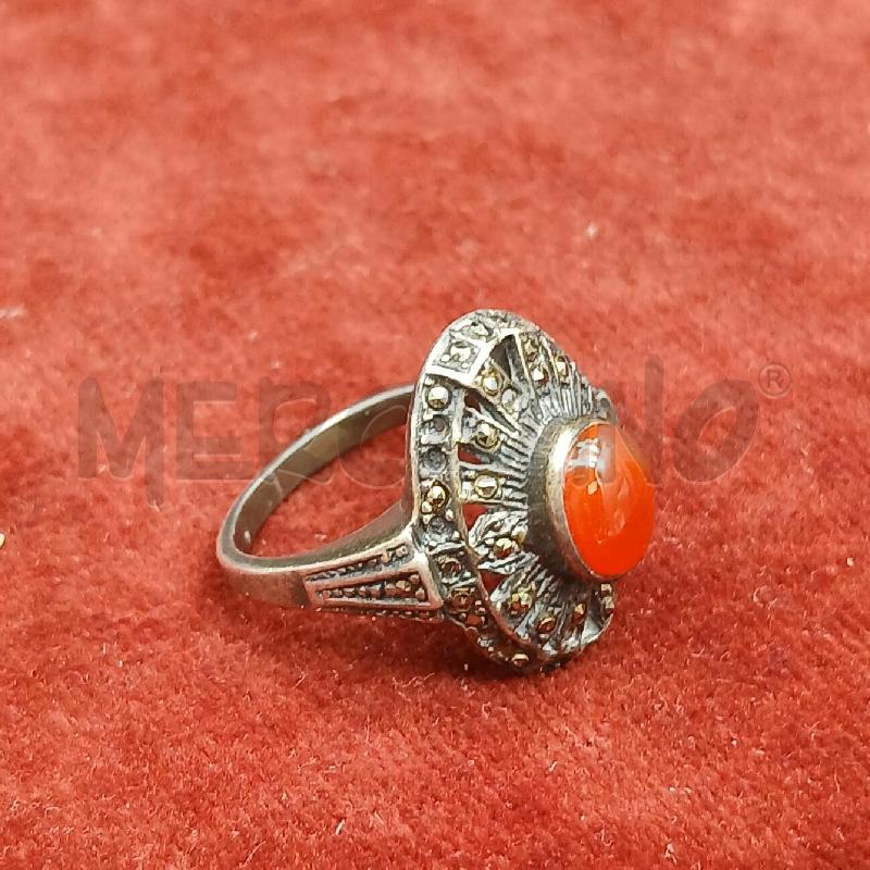 ANELLO ARG CENTRALE ROSSO OVALE  | Mercatino dell'Usato Roma garbatella 1