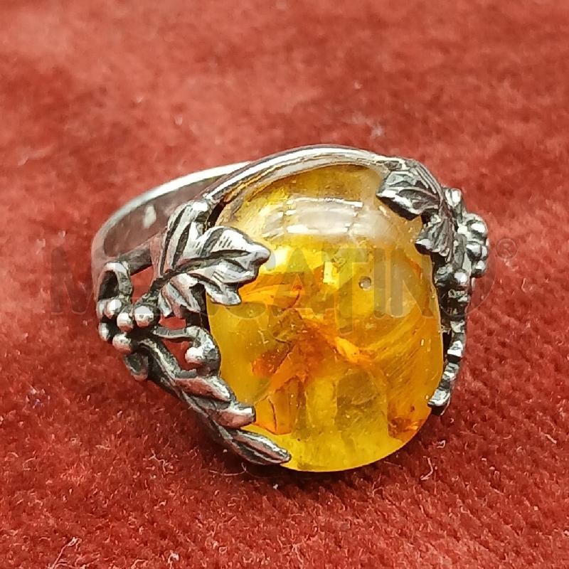 ANELLO ARG FOGLIE CENTRALE SFUMATO  | Mercatino dell'Usato Roma garbatella 3