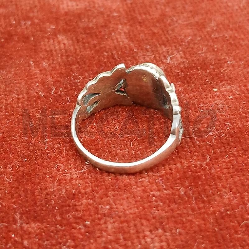 ANELLO ARG PIETRA ROSSO  | Mercatino dell'Usato Roma garbatella 2